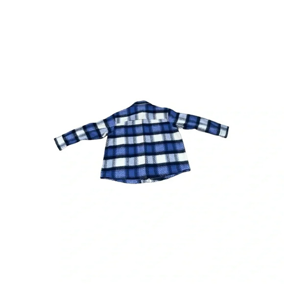 Anthropologie Avec Les Filles Size 2X Blue & White Plaid Button-Up Shacket  NWT - Picture 4 of 11